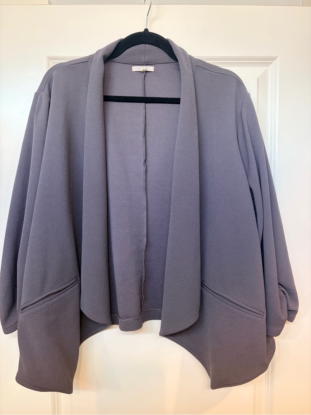 Maurices Charcoal-Gray Open Front Blazer Jacket